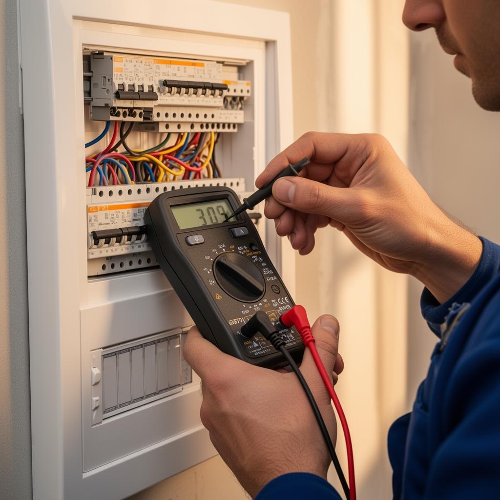 3 Core Sparkies electrician testing wiring